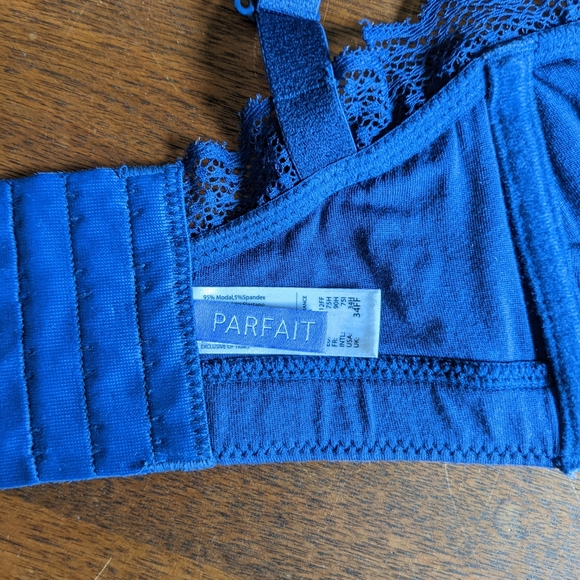 PARFAIT Dalis Racerback Bralette Navy 34FF - Picture 10 of 10